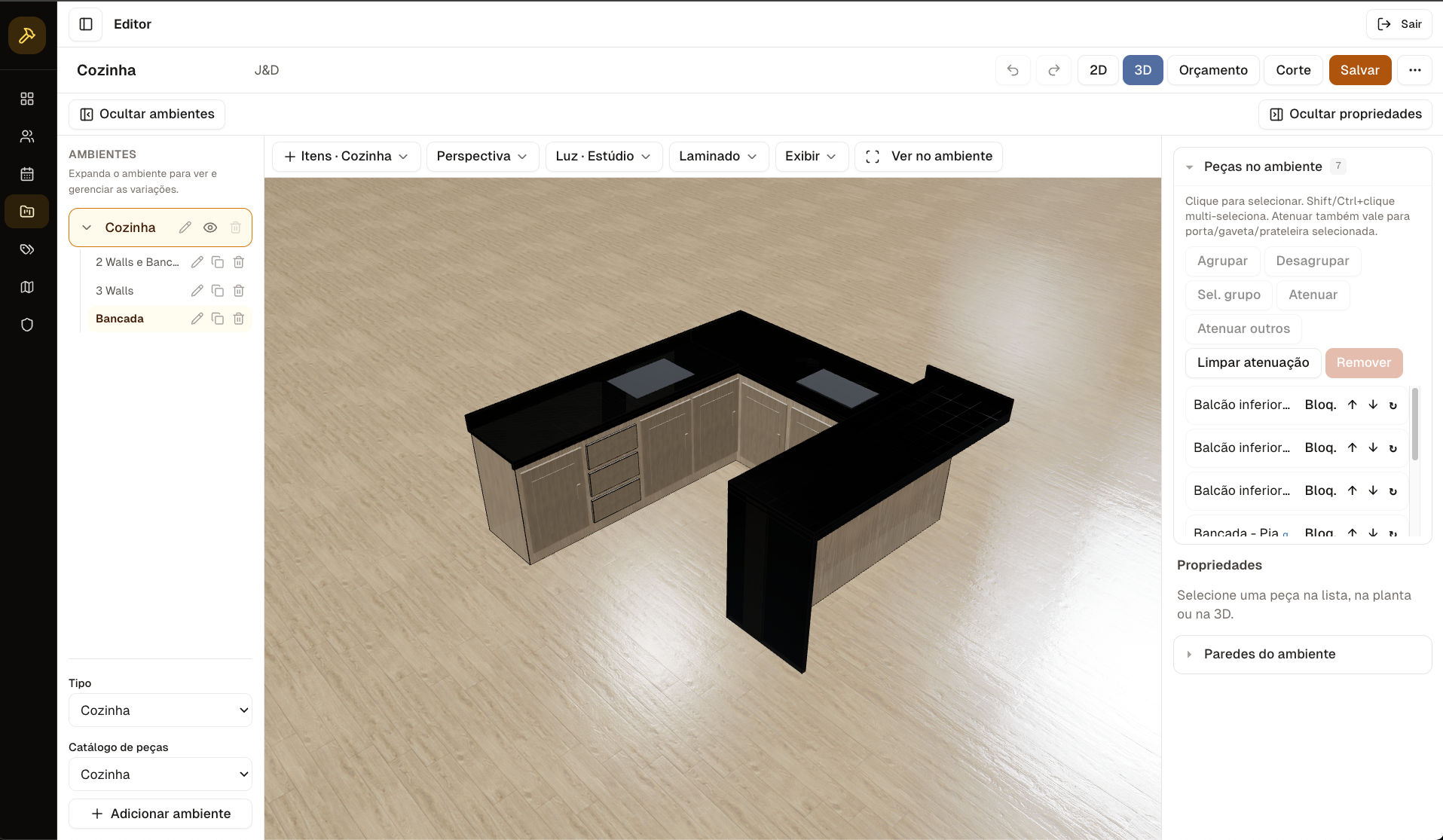Projeto 2D e 3D no ForgeWork
